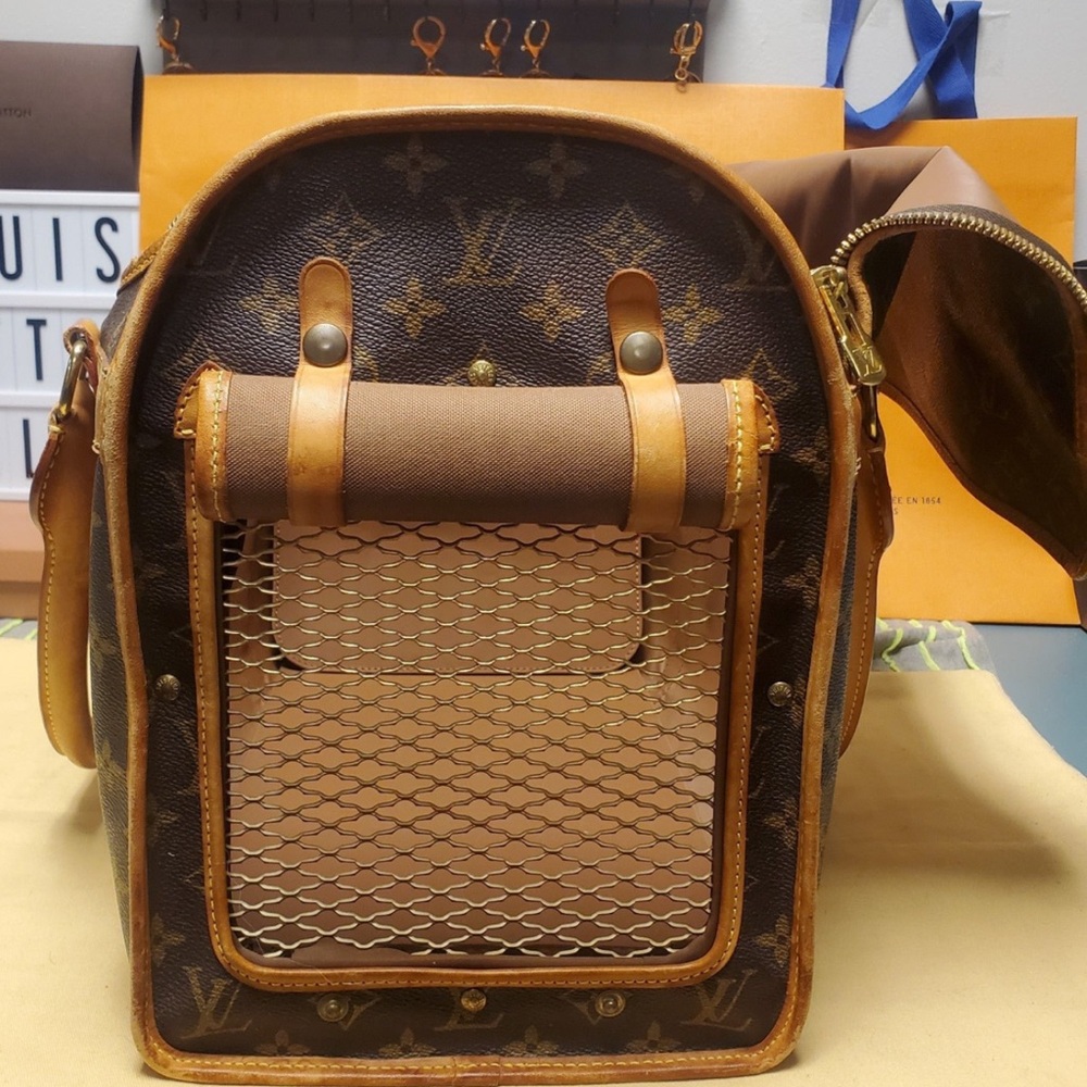 LOUIS VUITTON PET VINTAGE CARRIER Sac Chien 40 - Picture 4 of 16